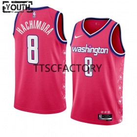Dječji NBA Dres Washington Wizards Rui Hachimura 8 Nike 2022-23 City Edition Ružičasta Swingman